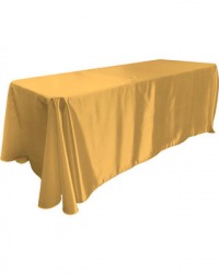 Gold Polyester Linen 90x156 (Fits Our 8ft Rectangular Table