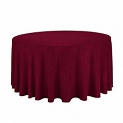 Burgundy 108 Round Table Linen (Fits Our 48in Round Table t