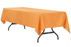 Orange Polyester Linen 60x120 (Fits Our 8ft Rectangular Tab