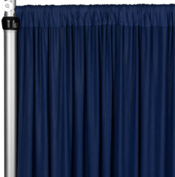 Navy Blue  Ruched Pipe and Drape 