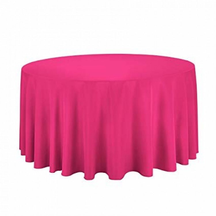 Fuchsia Round Table Linen 120 (Fits Our 60in Round Table to