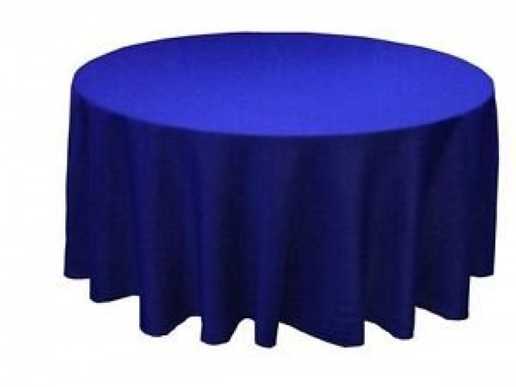 Royal Blue Round Table Linen 120 (Fits Our 60in Round Table
