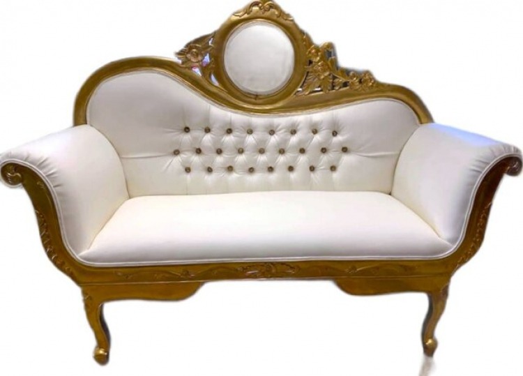 Antique Gold Chaise 