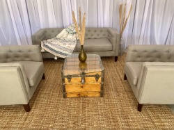 Grey lounge Set 1 sofa 2 chair (rug and decoration not inclu