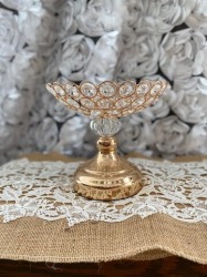 Small Gold Crystal Holder 6(CONTACT THE OFFICE TO BOOK)