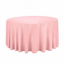 Blush Pink 108 Round Table Linen (Fits Our 48in Round Table