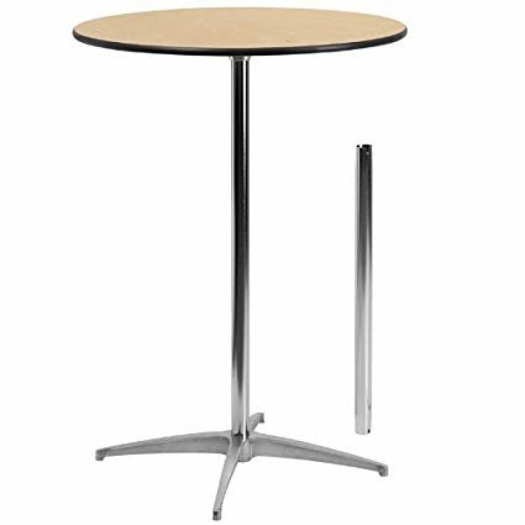 30' Round Cocktail Table 42 tall Seats 2-4