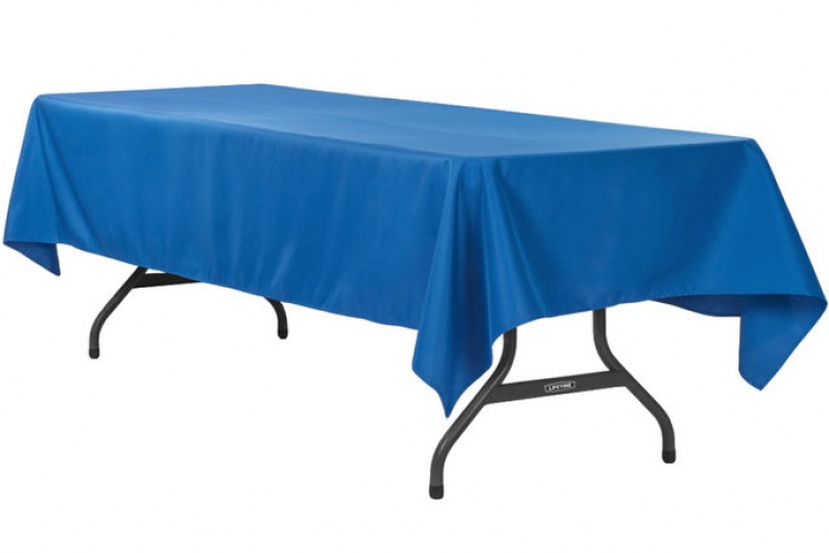 Royal Blue Polyester Linen 60x120 (Fits Our 8ft Rectangular