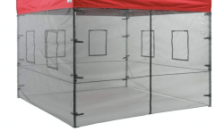 Mesh Food Service Side Walls  for 10x10  with windows  each 