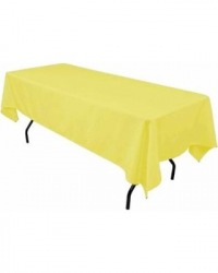  Yellow Polyester Linen 60x120 (Fits Our 8ft Rectangular Ta