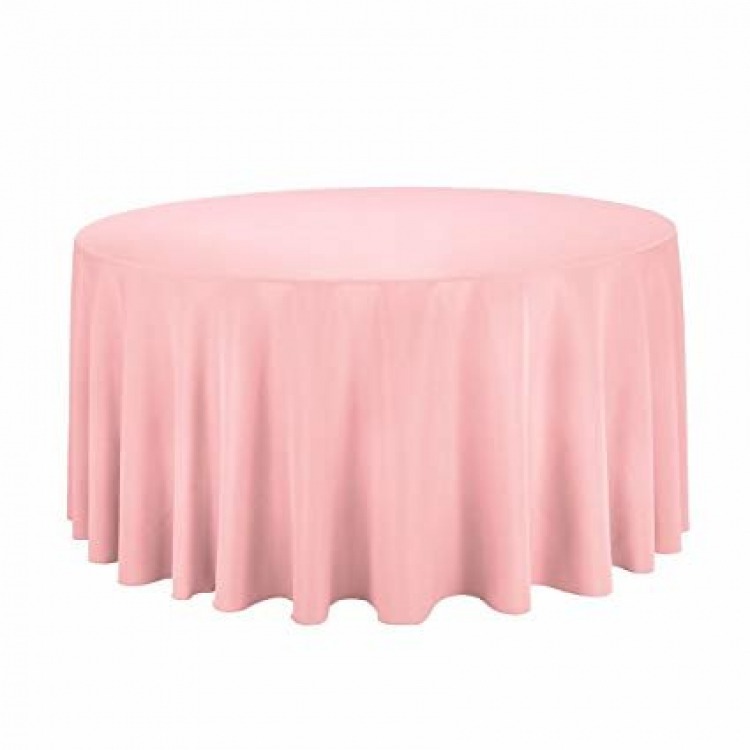 Blush Pink 132 Round Table Linen (Fits Our 72in Round Table