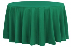 Emerald Green 120 Round Table Linen (Fits Our 60in Round Ta