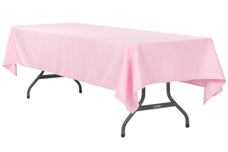 Pink Polyester Linen 60x120 (Fits Our 8ft Rectangular Table