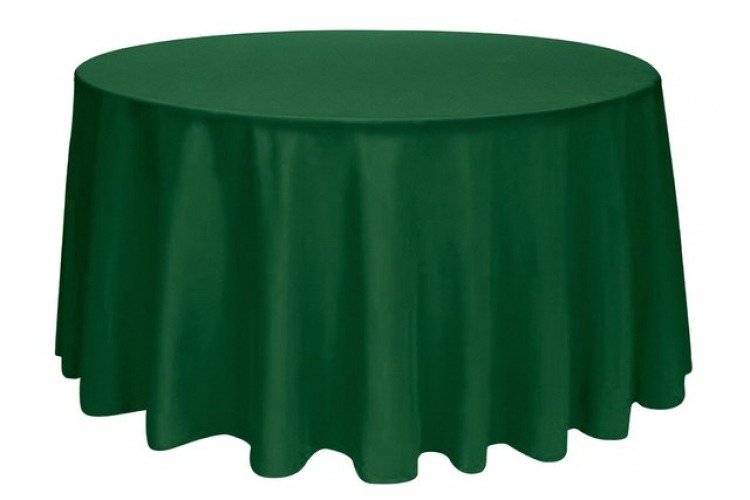 Forest Green 132 Round Table Linen (Fits Our 72in Round Tab
