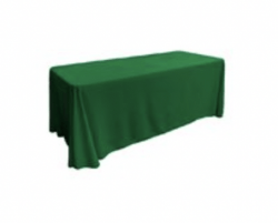 Emerald Green Polyester Linen 90x132in (Fits Our 6ft Rectang