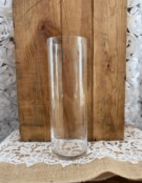 Large Glass Cylinder Candle Holder 9'(CONTACT THE OFFICE TO 