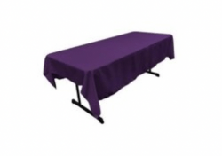 Purple Polyester Linen 60x96in (Fits Our 6ft Rectangular Tab
