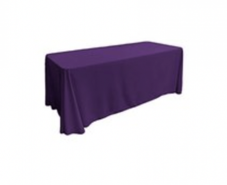 Purple Polyester Rectangular Linen 90x132in Linen (Fits Our 