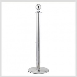 Silver Stanchion Pole