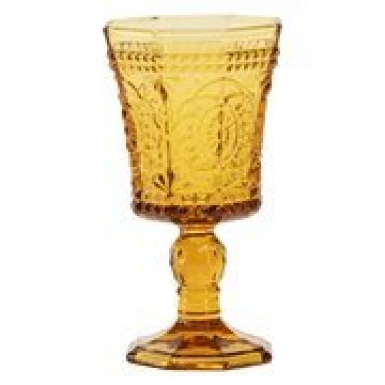 Amber Goblet Crate of (25) | EscamillasPartyRental.com Riverside, CA