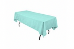 Tiffany Blue Polyester Linen 60x96in (Fits Our 6ft Rectangul