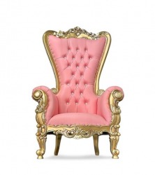 Pink Throne Chair 