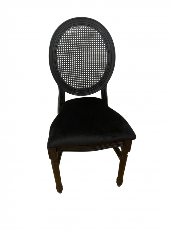 Black Louie King Chair