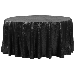 108 black Sequin linen