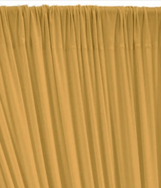 10 ft x 10 ft Gold Pipe and Drape (polyester)