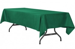 Emerald Green Polyester Linen 60x120 (Fits Our 8ft Rectangu