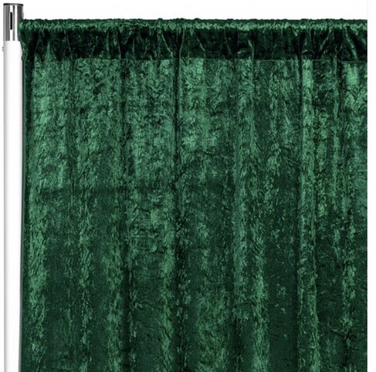 green velvet pipe and drape 10ftx10ft