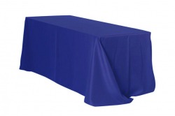 Royal Blue Polyester Linen 90x156 (Fits Our 8ft Rectangular