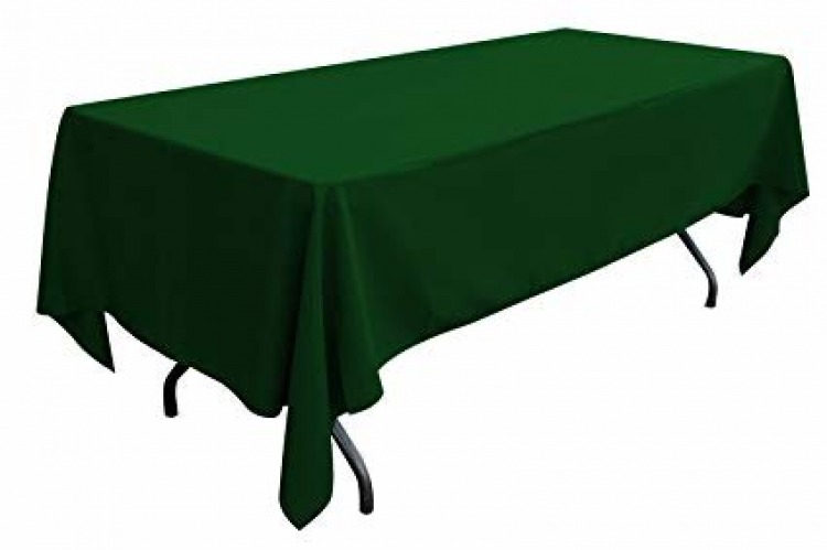 Forest Green Polyester Linen 60x120 (Fits Our 8ft Rectangul