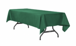 Emerald Green Polyester Linen 60x96in (Fits Our 6ft Rectangu