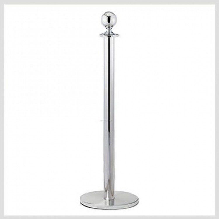 Silver Stanchion Pole