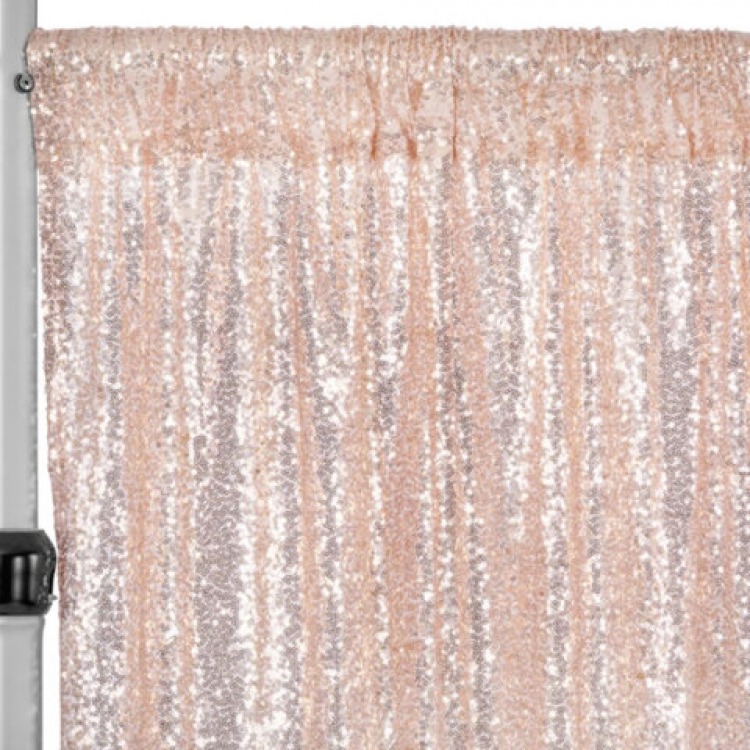 Blush Rose Gold Sequin Backdrop