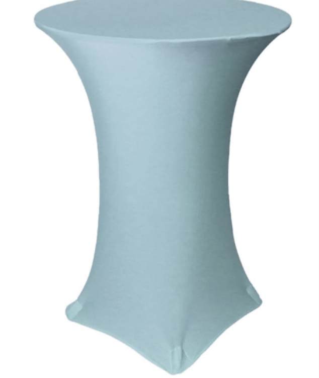 Dusty Blue Cocktail Table Spandex 30 