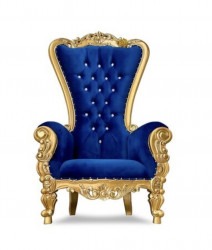 Royal Blue throne chair