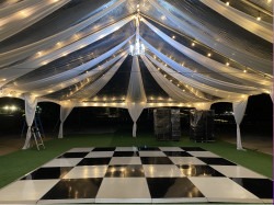 40x50 Partial draped tent