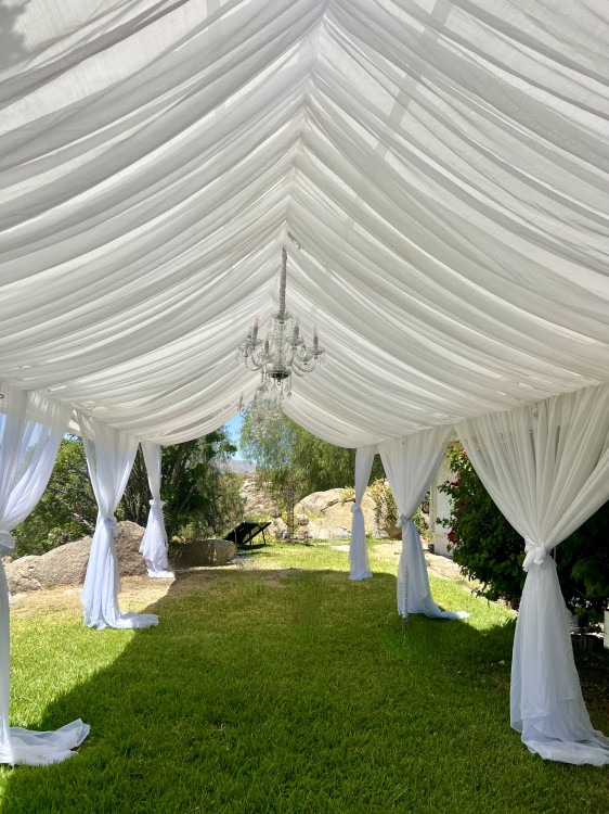 16x30 draped tent