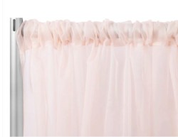 Blush 10x10ft pipe and drape (chiffon)