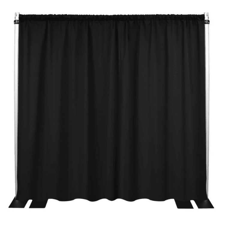 10x12 black pipe and drape