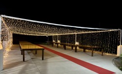 30x40 twinkle light tunnel