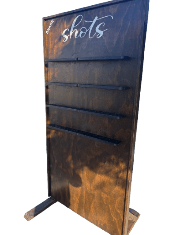 Shot Glass Wall Rustic