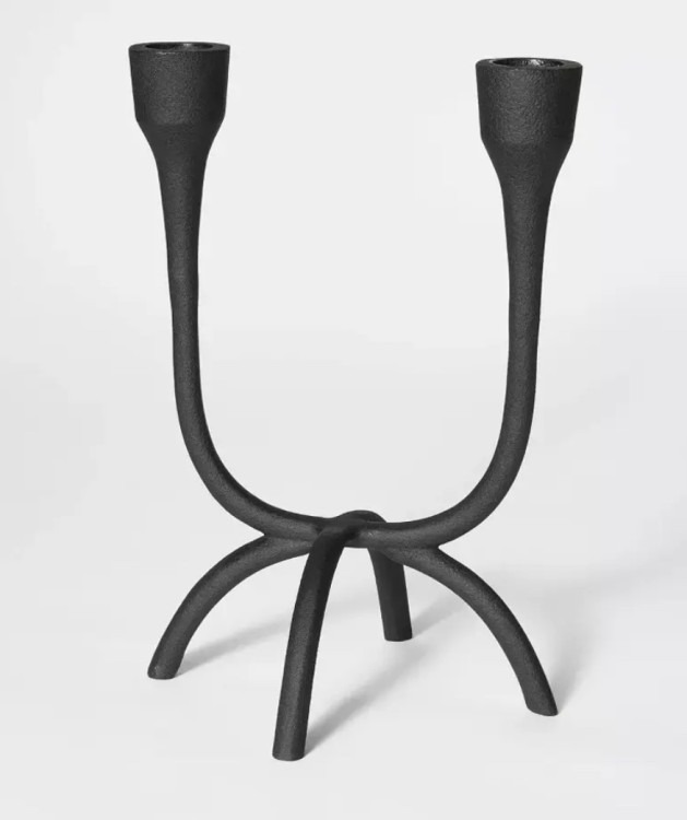 Black Arched Candle holder