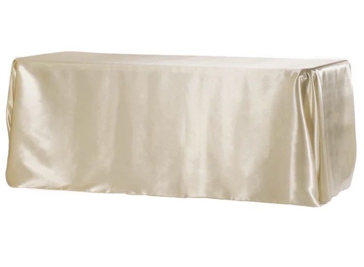 Satin champagne 8ft line 90x156