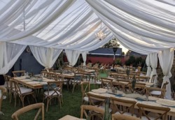 30x100 Naked Draped Framed Tent