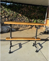 mid century bar shelf