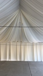 30x40 Ivory Full draped tent