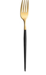 black and gold salad fork